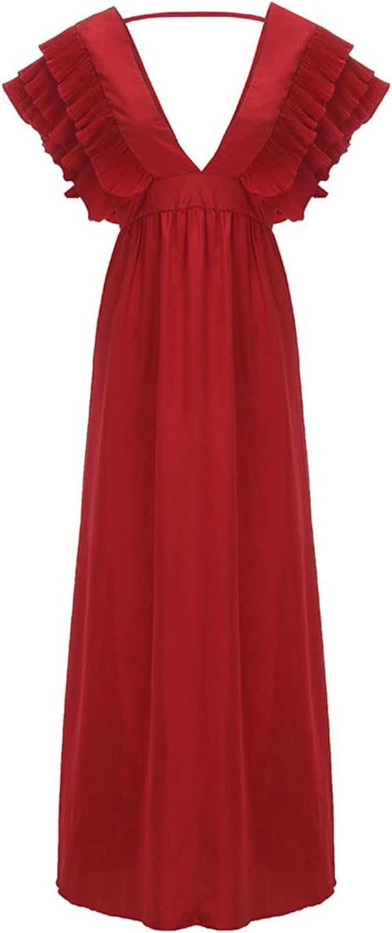 Drune - Elegantes Kleid mit gerafften Ärmeln