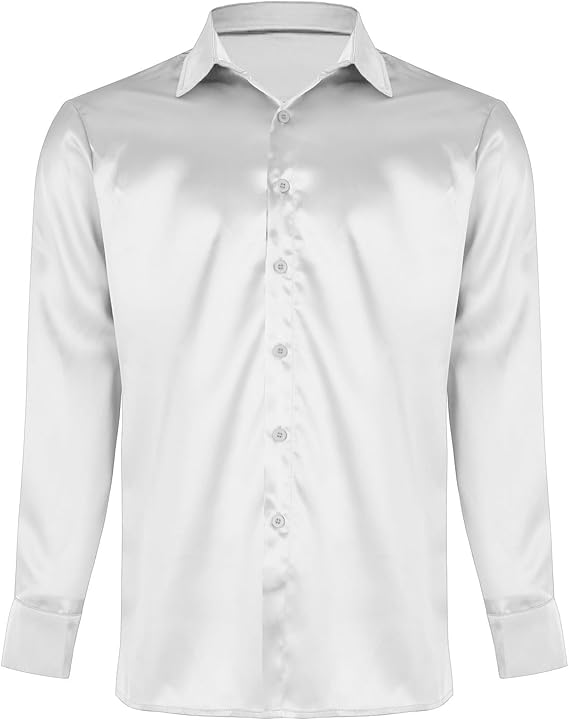 Herren Hochglanz Satinhemd mit modernem Schnitt und eleganten Details Drune