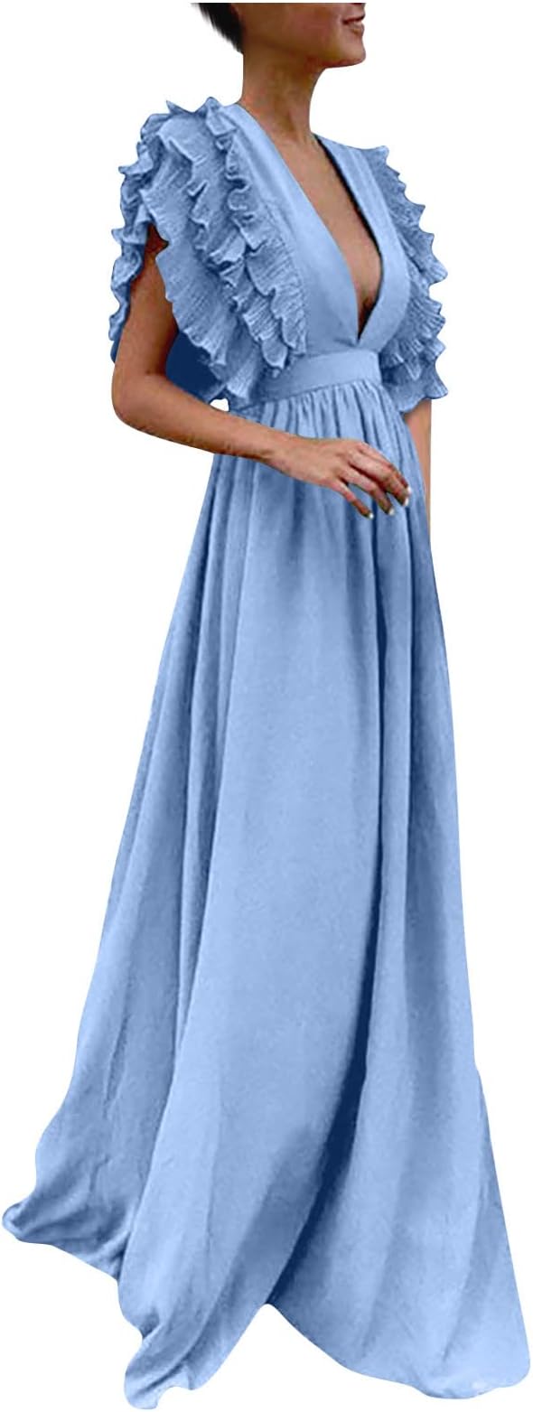 Drune - Elegantes Kleid mit gerafften Ärmeln