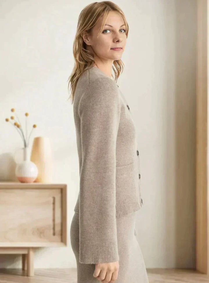 Drune | Strickjacke - Wollmischung - Reguläre Passform - Knopfverschluss - Mit Fronttaschen
