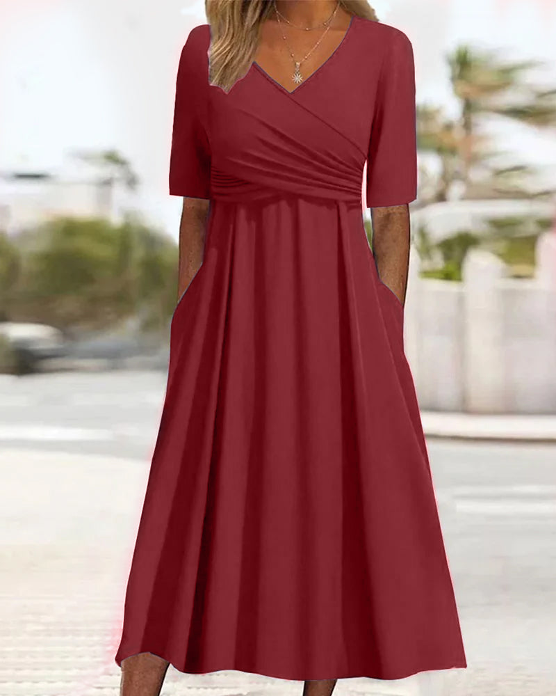Drune | Crossover Midikleid für Damen