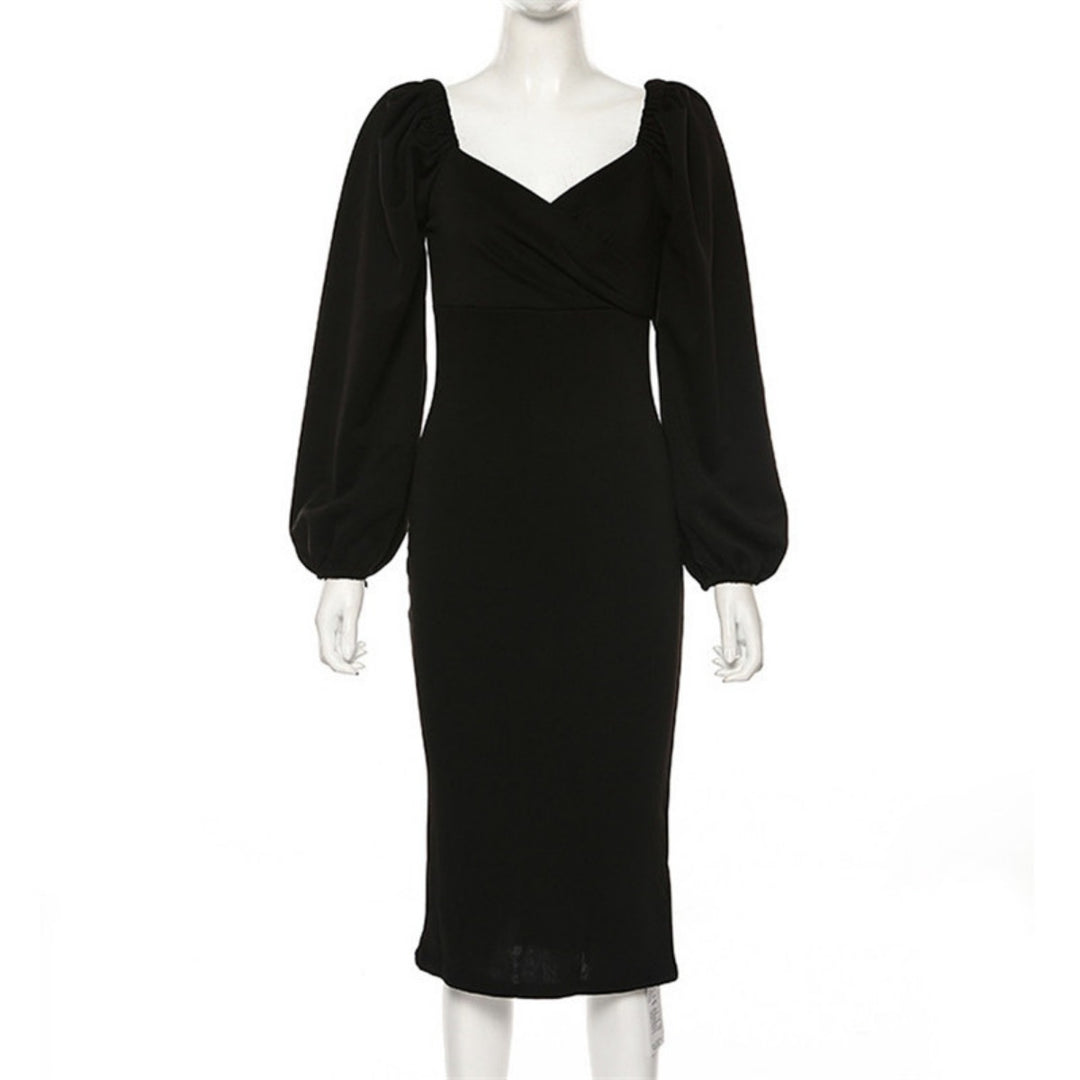 Drune | Ein-Wort-Schulter rückenfreies schlankes Kleid