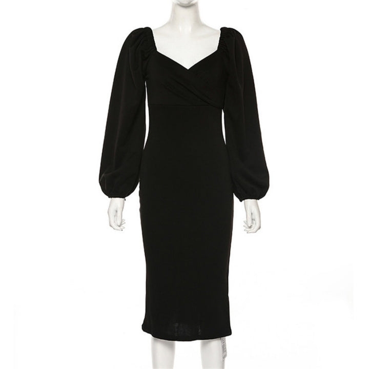 Drune | Ein-Wort-Schulter rückenfreies schlankes Kleid