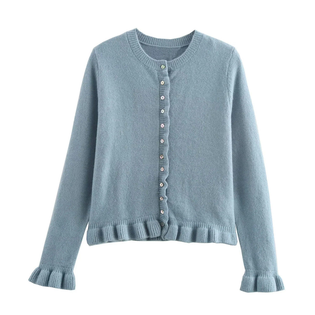 Drune | Damen-Cardigan mit Knöpfen, schickes Lagen-Oberteil