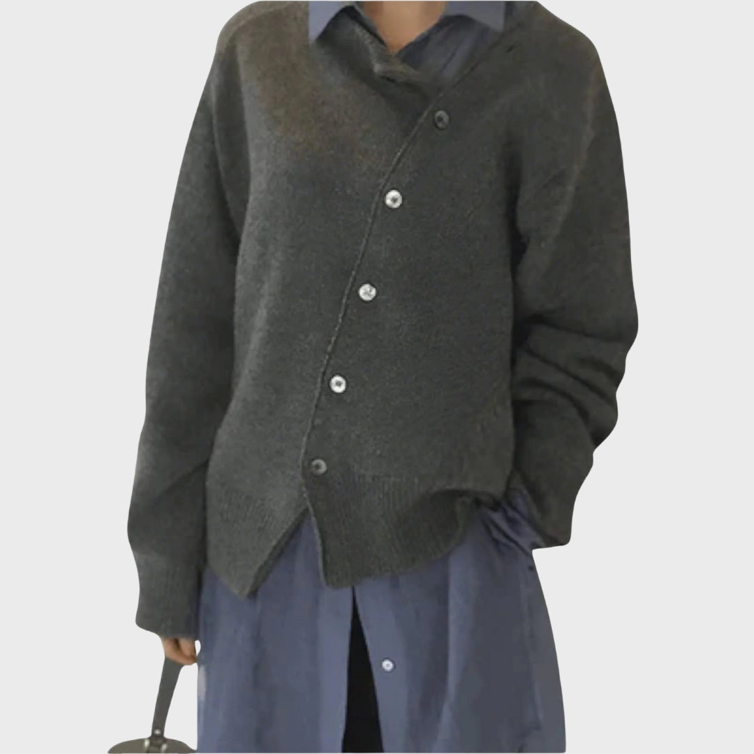 Drune | Bequeme Strickjacke mit verspieltem Knopfdetail