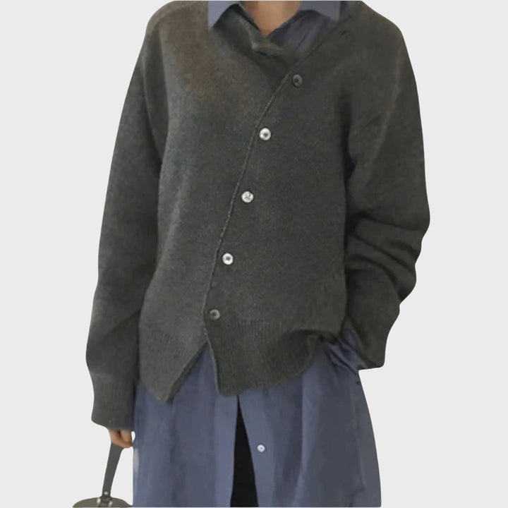 Drune | Bequeme Strickjacke mit verspieltem Knopfdetail