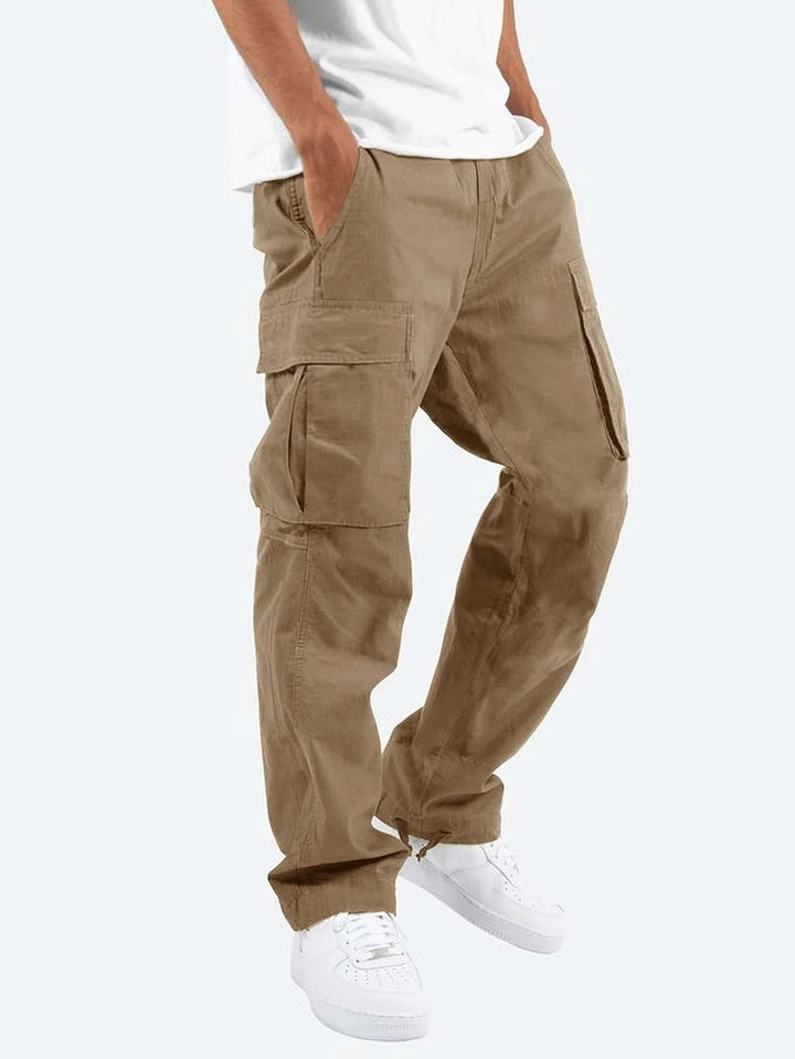 Drune | Bequeme Herren Arbeitsbekleidungs Hose Mit Verstellbarem Bund Und Vielen Taschen