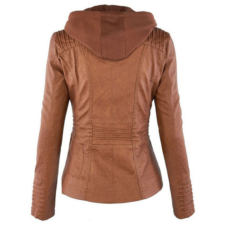 Drune Solide Lederjacke mit Revers