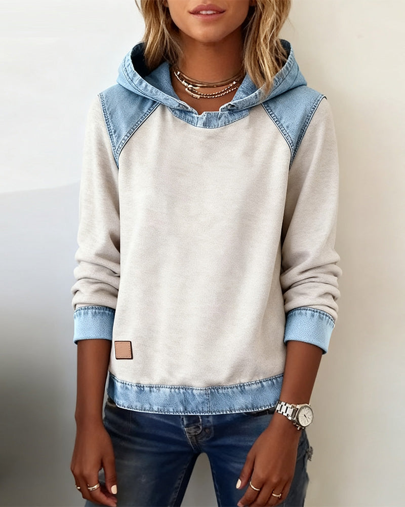 Drune | Sweatshirt mit Kontrast Einsätzen