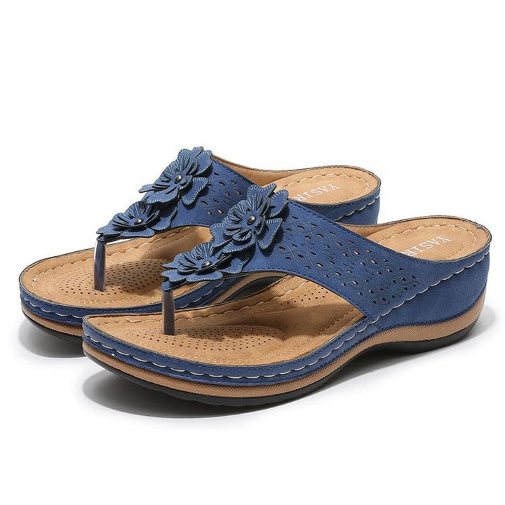 Drune | Atmungsaktive Freizeitschuhe Mit Runder Kappe Und Fischgrätenmuster Blume