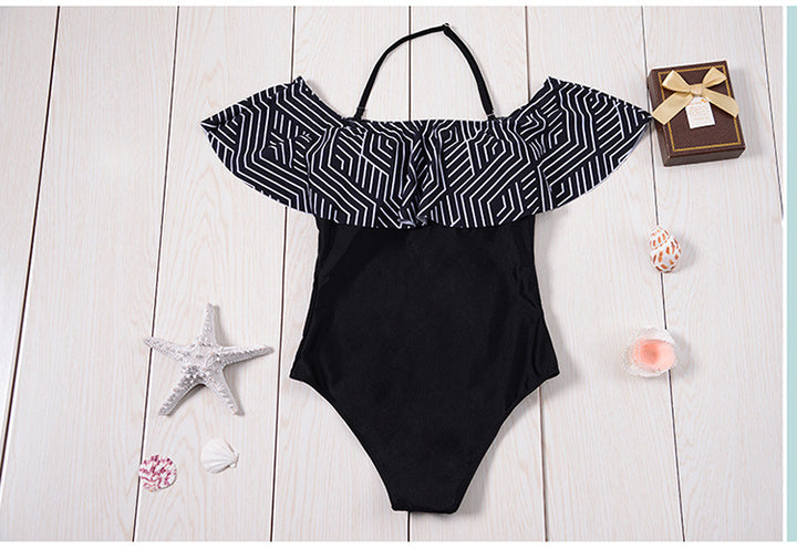 Damen Off-Shoulder Bademode Drune