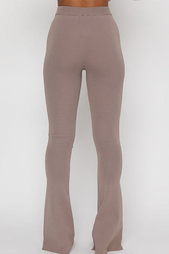 Drune | Rosiedress Hohe Taille Schlitz Schlaghosen Skinny Pants