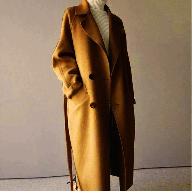 Drune | Langer Wollmantel