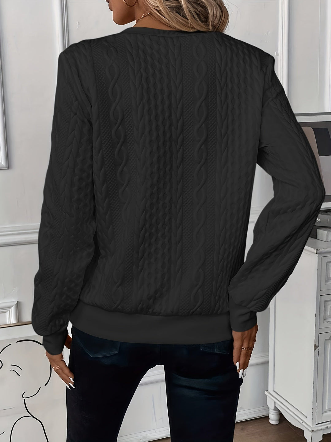 Drune | KABEL ZIP-PULLOVER