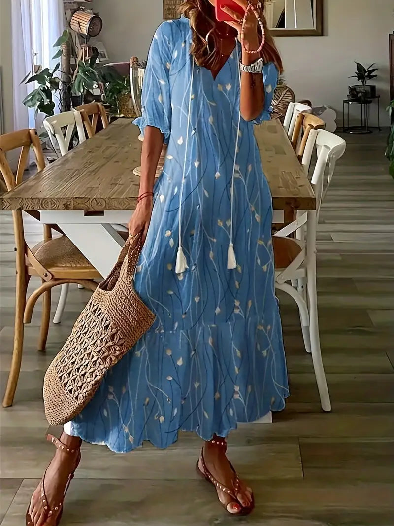 Drune | Elegantes Sommerkleid mit Hellem Design