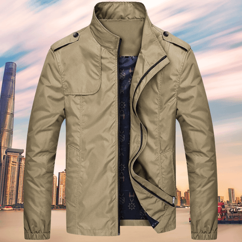 Drune | Herren Herbst Freizeit Oxford Jacke mit Kragen