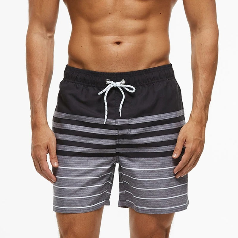 Drune | Atmungsaktive Badeshorts mit Funky Print für Männer