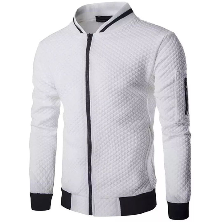 Drune | Jacquard Zip-Bomberjacke