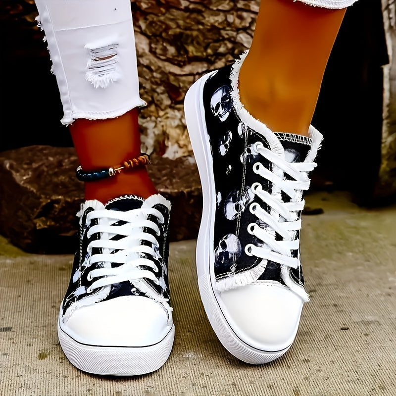 Turnschuhe Mit Totenkopfdruck Luna Drune