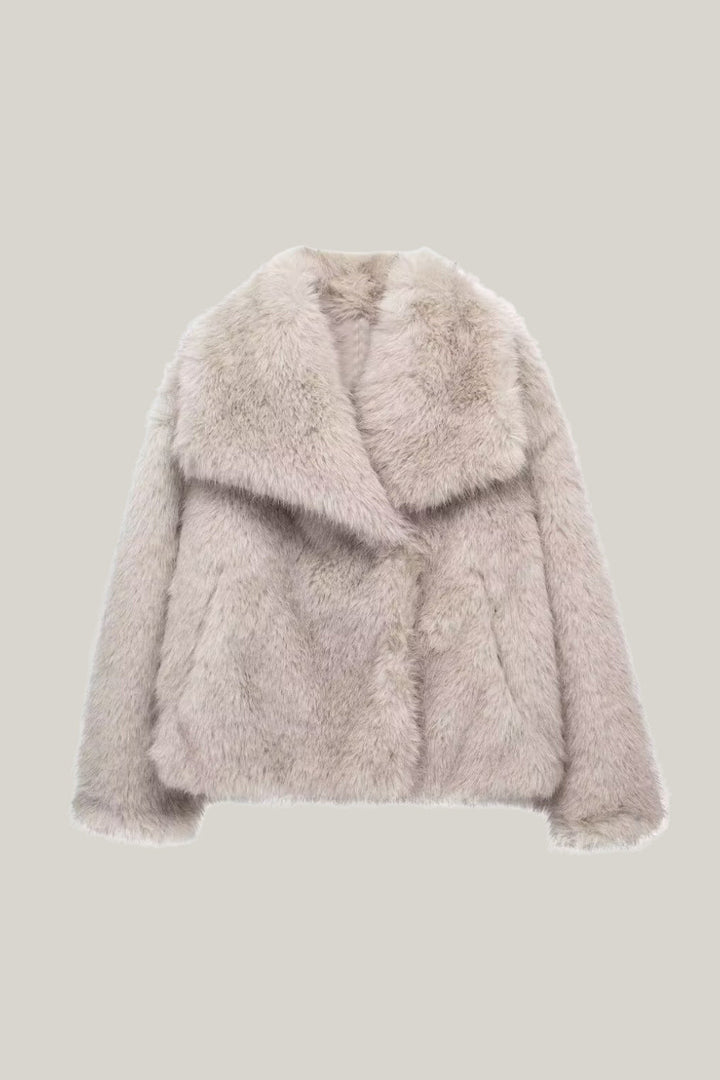Drune | Revers Kunstfelljacke