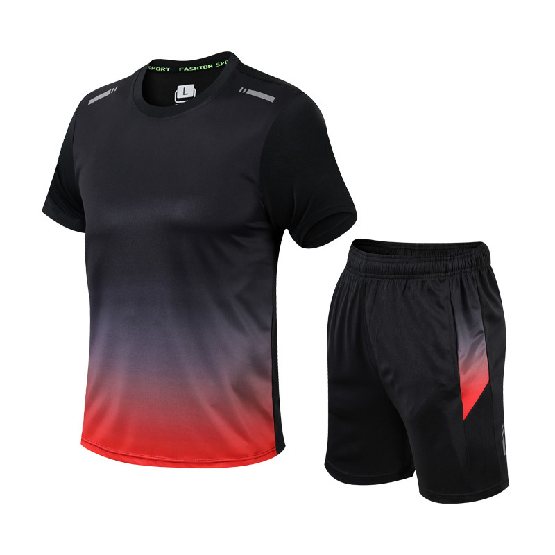 Sportbekleidungsset Zweiteilig Männer Farbverlauf