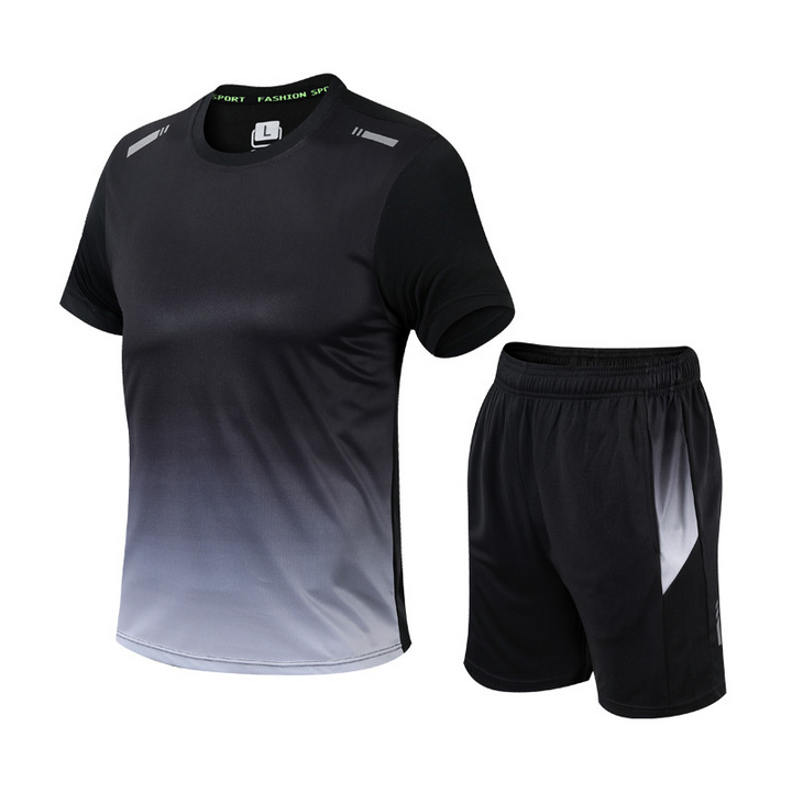 Sportbekleidungsset Zweiteilig Männer Farbverlauf