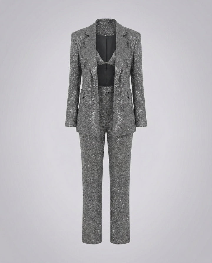Glitzer Glamour Set Damen | Heidi-Mode