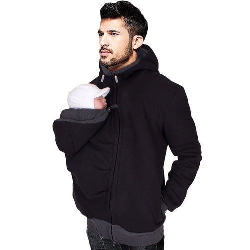 Herren Tragbare Jacke mit Baby-Tragefunktion Drune