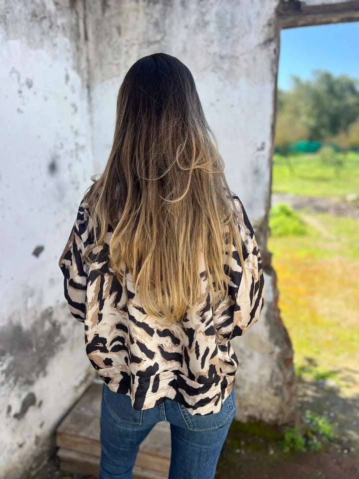Drune | Damen-Bomberjacke mit Print