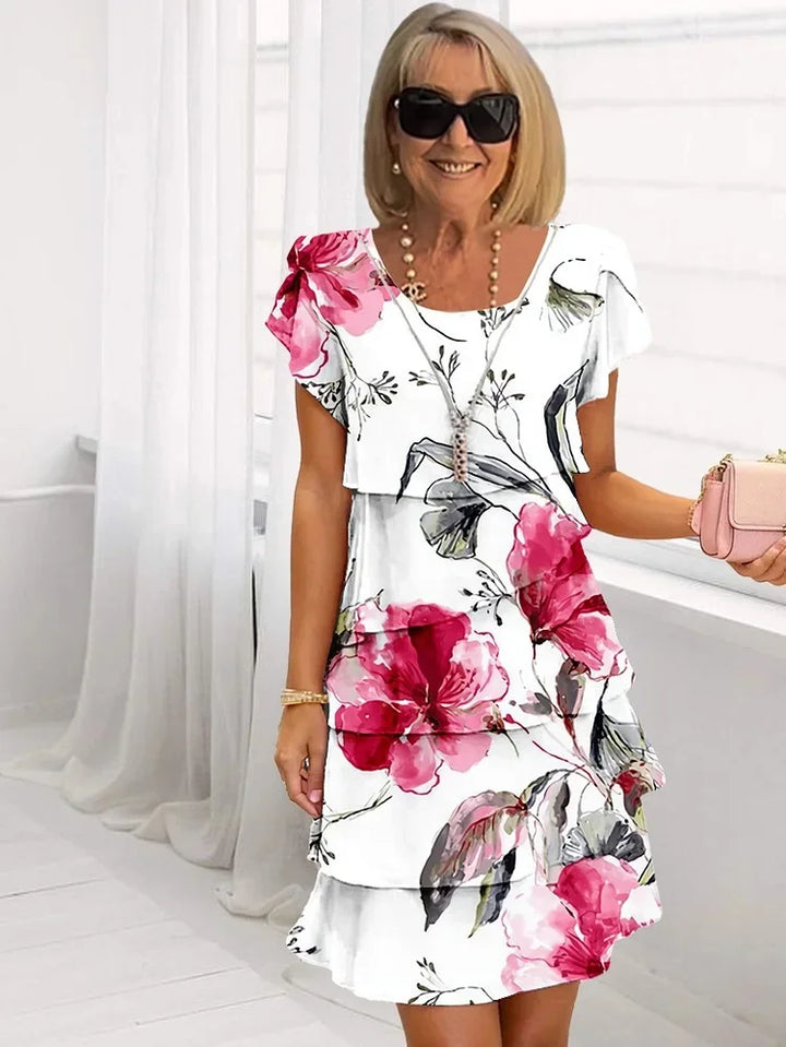 Drune | Elegantes Maxikleid mit Blumenmuster