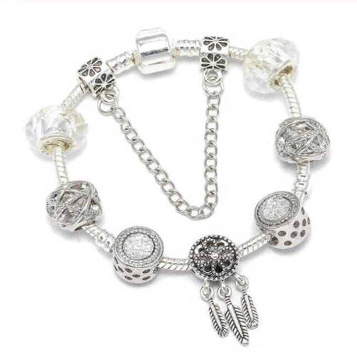 DrunePfirsichblüten Charme Armband