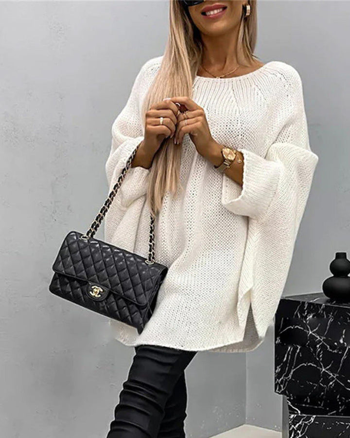 Drune | Gestrickter Cape Pullover Für Damen