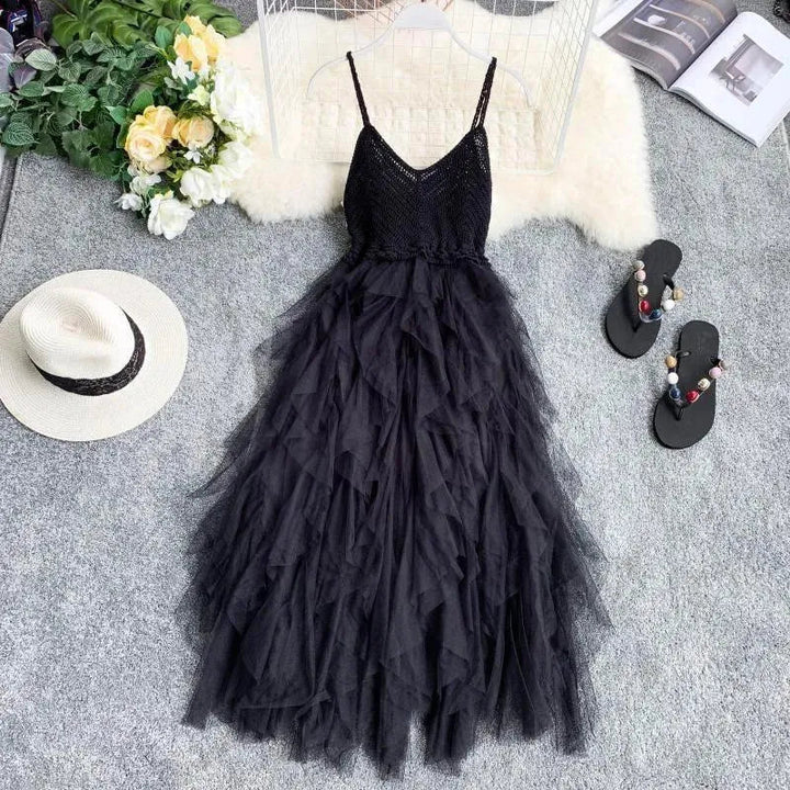 Drune | Kleid Aus Netzschlaufe