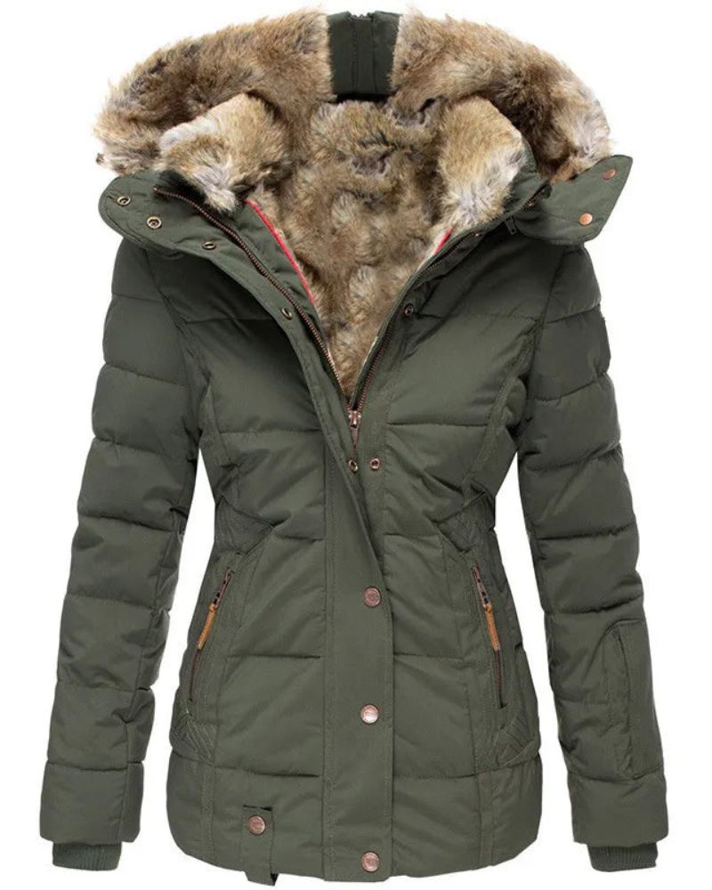 Drune | Warmer Wintermantel mit Fellfutter