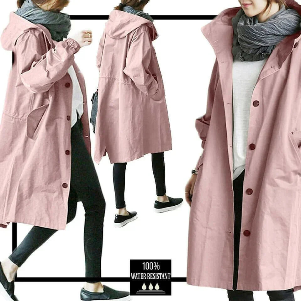 Drune | Übergroße Kapuzen-Windbreaker-Regenjacke