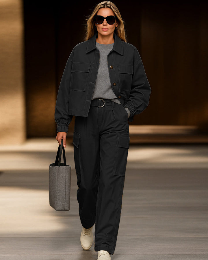 Drune | Modern Utility Transport Jacket and Trousers Set