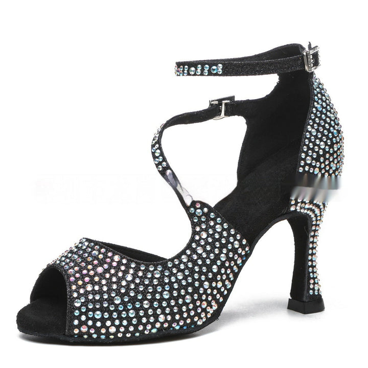 Drune | Frauen Latin Tanz Mittelabsatz Tanzschuhe Damen