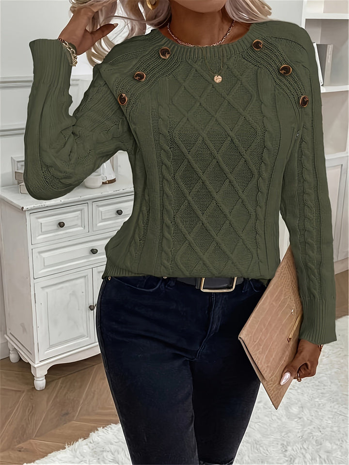 Drune | Kabelstrickpullover Damen