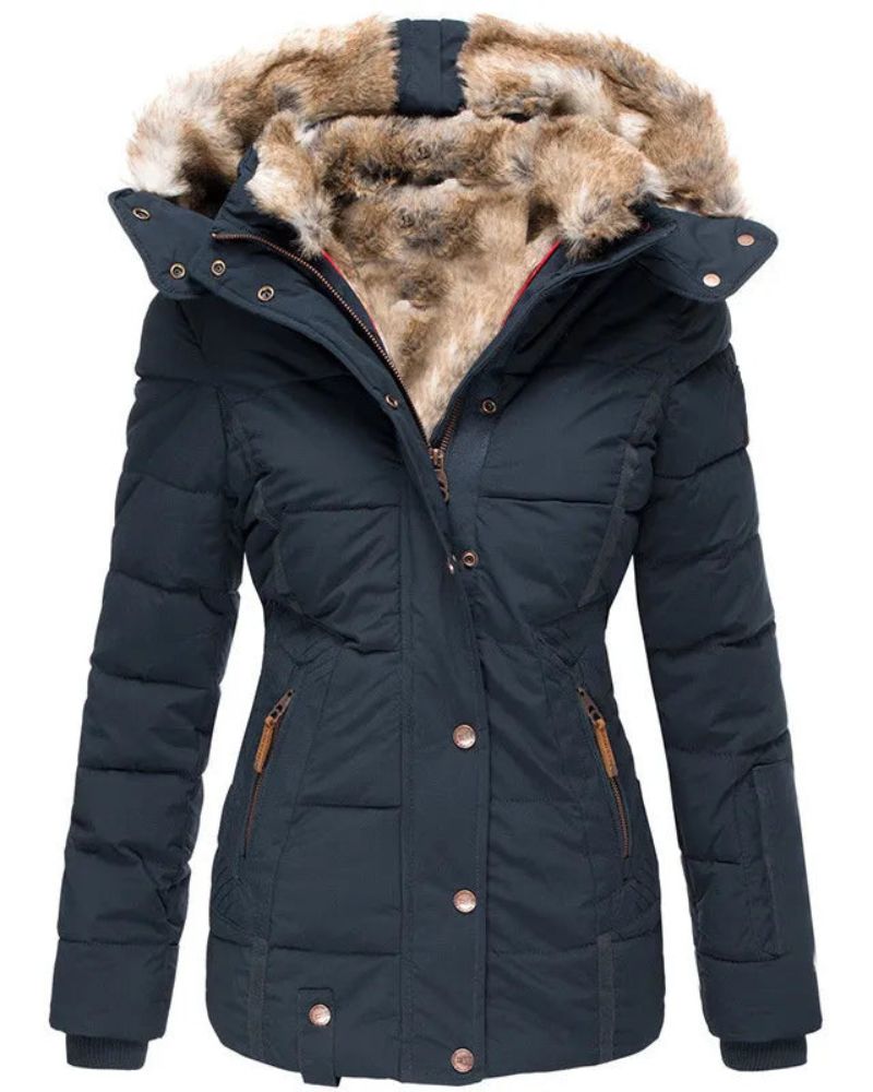 Drune | Warmer Wintermantel mit Fellfutter
