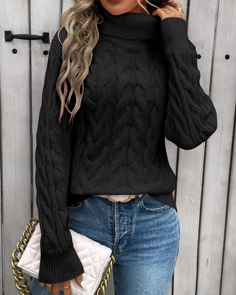 Drune | Kabelstrickrollenpullover