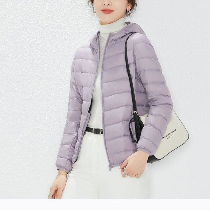 Drune | Daunenjacke mit Kapuze und Reißverschluss für Damen - Liliana