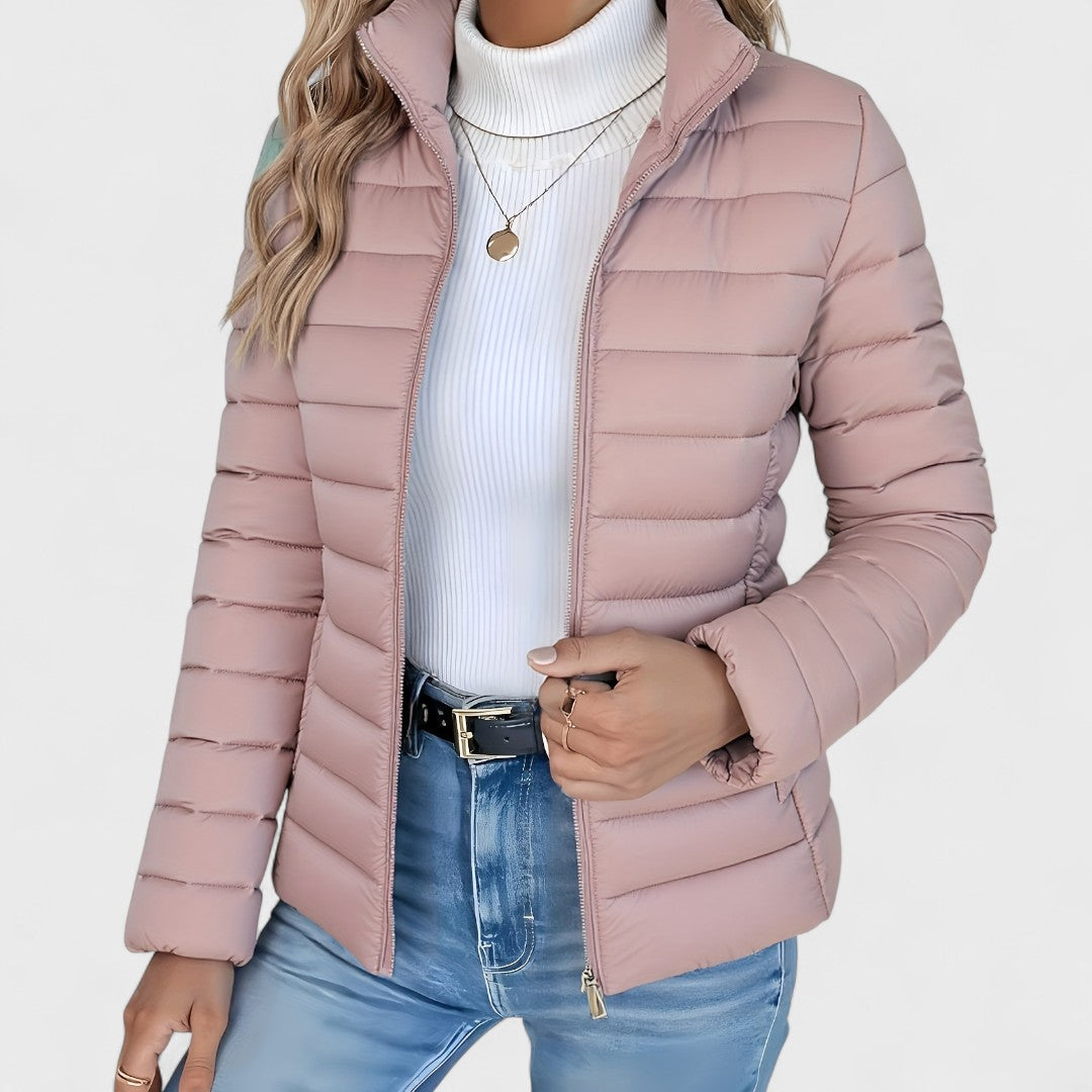 Drune | Elegante lange Damenjacke im klassischen Stil