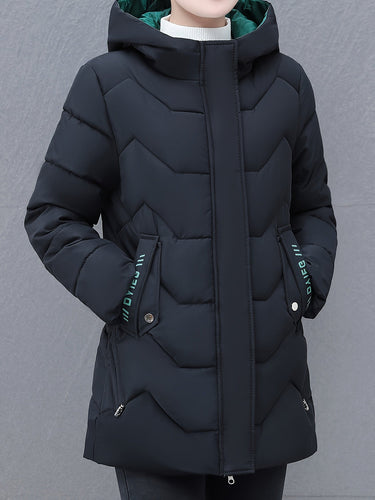 Drune | Mittellange Gepolsterte Jacke für Frauen Ideal für Herbst Winter