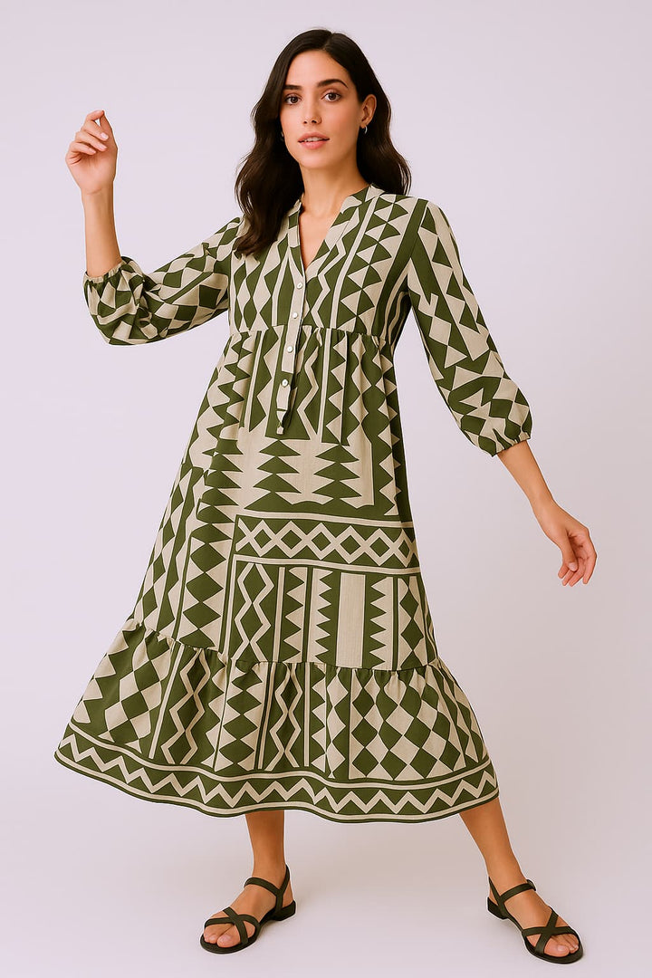 Drune | Bedrucktes Hemdkleid