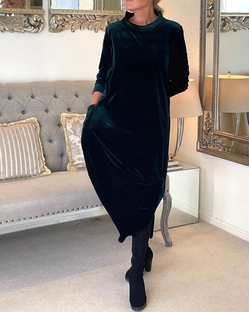 Drune | Tulip Style Samt Kleid