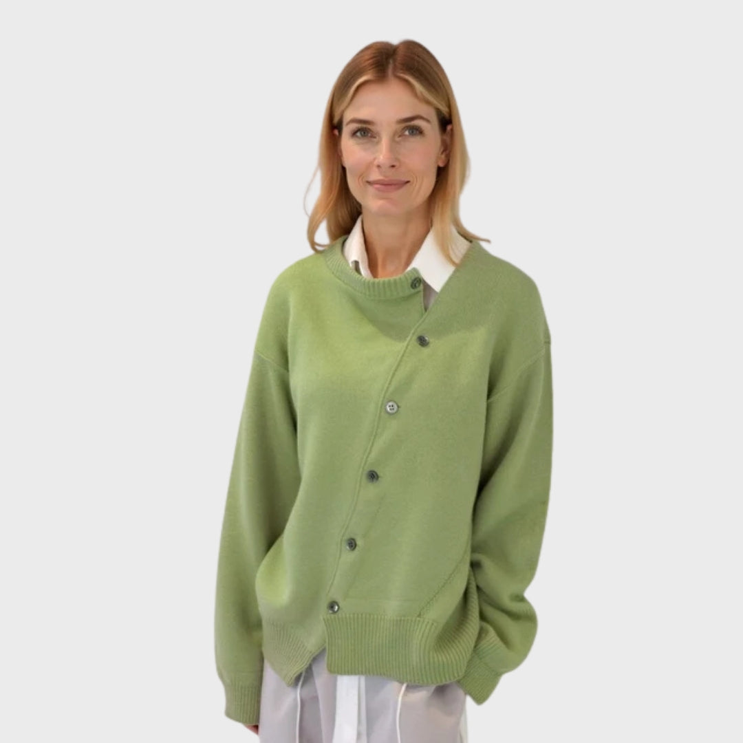 Drune | Bequeme Strickjacke mit verspieltem Knopfdetail