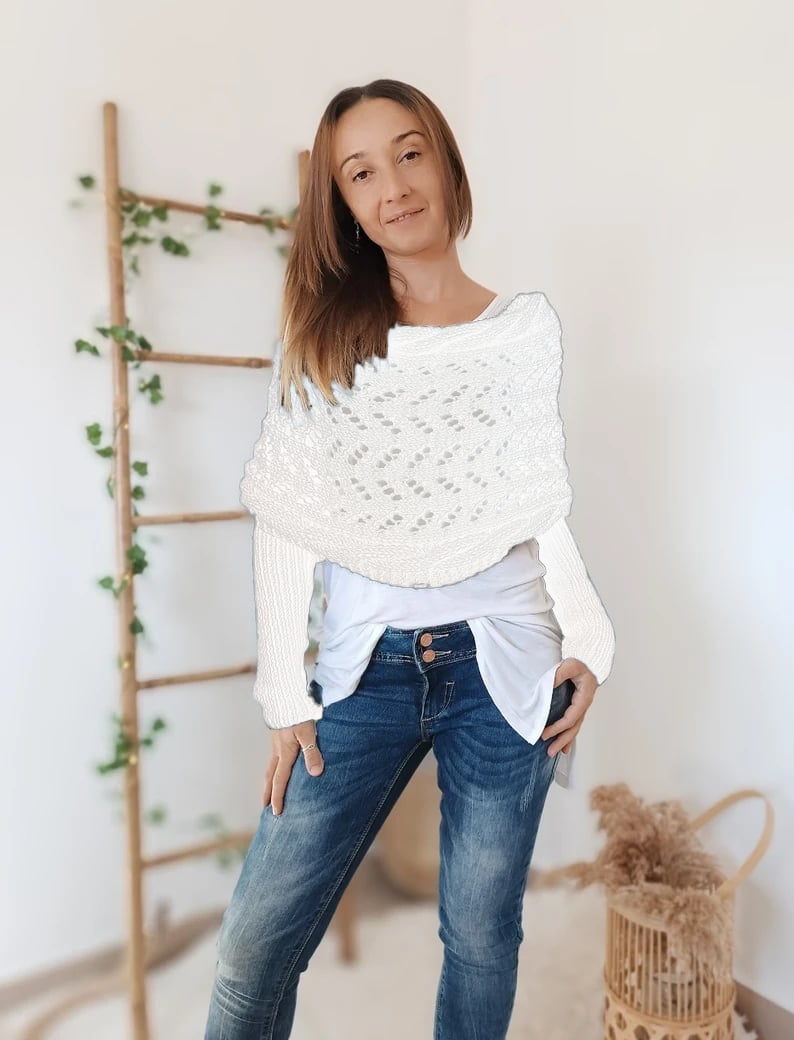 Drune | Schal - eleganter Damen gewebter Überwurf