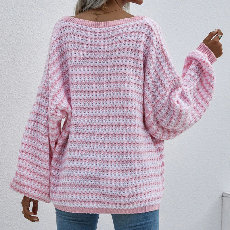Drune | Gestreifter Strickpullover Für Modische Looks
