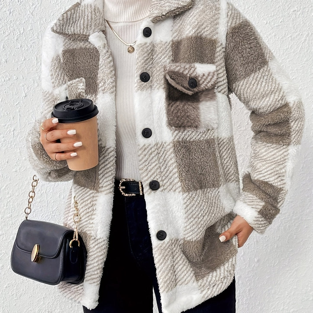 Drune | Karierte Jacke mit weicher Struktur