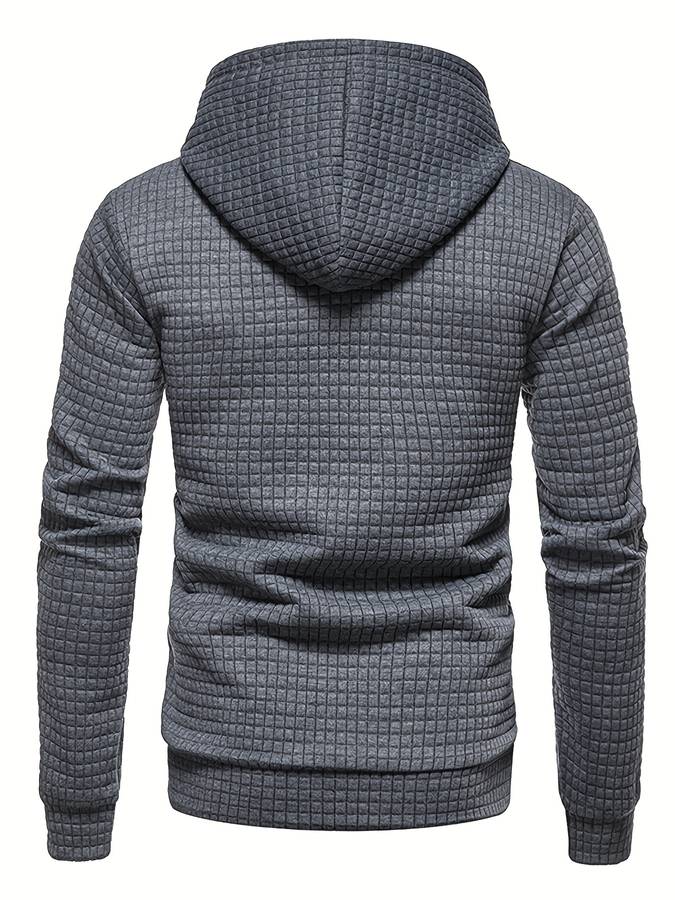 Drune - Lässiger Waffelmuster Hoodie für Männer